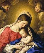 Giovan Battista Salvi Sassoferrato Madonna and Child oil painting artist
